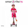 smarTrike dětská koloběžka T5 2010100 černo-cyklámenová - Image 3