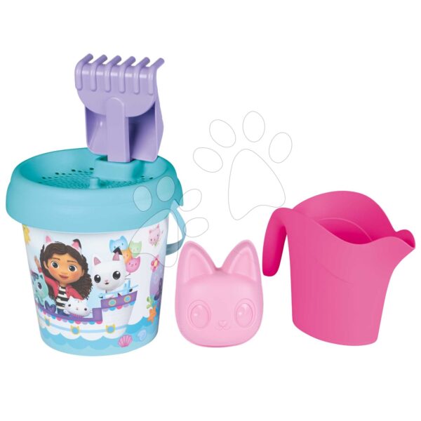 Kbelík set Gabby Medium Garnished Bucket Life Smoby s konví 6 dílů 18 cm výška od 18 měsíců