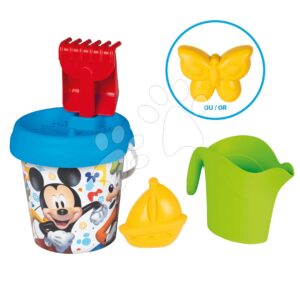 Kbelík set Mickey Medium Garnished Bucket Life Smoby s konví 6 dílů 18 cm výška od 18 měsíců