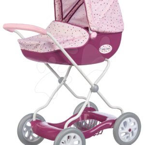 Kočárek hluboký velký Violette Baby Nurse Smoby pro 42cm panenku výška rukojetí 77 cm