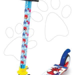 Koloběžka dvoukolová Spidey Spiderman Disney Smoby skládací s brzdou výškově nastavitelná max. 83 cm od 5 let