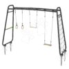 Multifunkční fitness centrum GetSet Monkeybar MB310 Exit Toys rozšiřitelné s gymnastickými kruhy houpačkou hrazdou a sítí na šplhání - Image 2