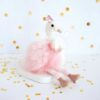Plyšová labuť klíčenka Pink Swan Key Ring Histoire d’ Ours růžová 12 cm od 24 měsíců - Image 2