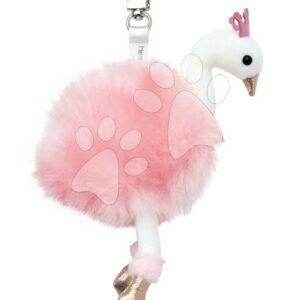 Plyšová labuť klíčenka Pink Swan Key Ring Histoire d’ Ours růžová 12 cm od 24 měsíců