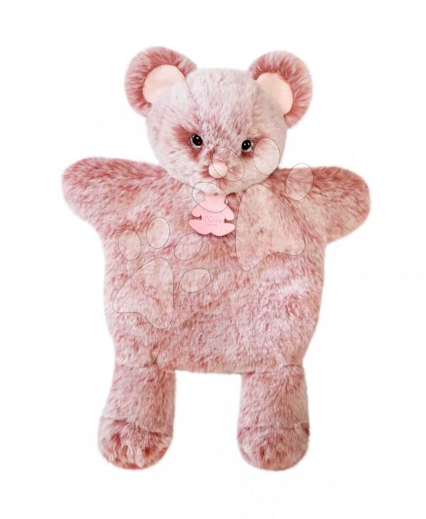 Plyšová myška na loutkové divadlo Mouse Puppet Sweety Mousse Histoire d’ Ours růžová 25 cm od 0 měsíců