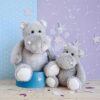 Plyšový hrošík Hippo Histoire d’ Ours šedý 25 cm od 0 měsíců - Image 3