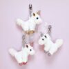 Plyšový jednorožec klíčenka Pink Unicorn Key Ring Histoire d’ Ours bílo-růžový 14 cm od 24 měsíců - Image 3
