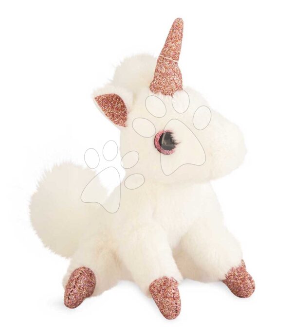 Plyšový jednorožec klíčenka Pink Unicorn Key Ring Histoire d’ Ours bílo-růžový 14 cm od 24 měsíců