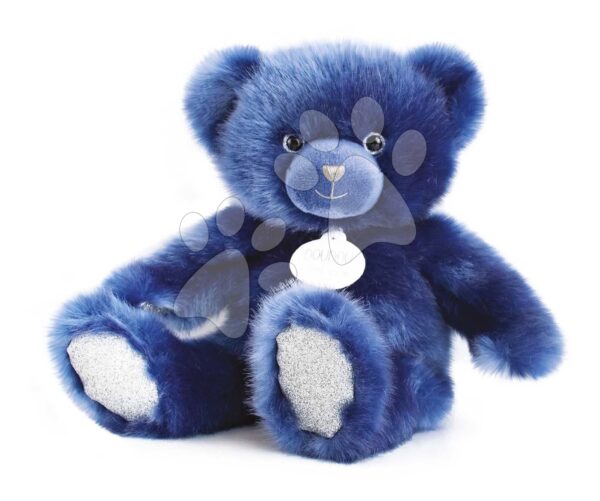 Plyšový medvídek Midnight Blue Ours Collection Doudou et Compagnie modrý 30 cm od 0 měsíců