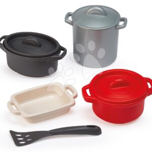 Set hrnců do kuchyňky 100% Chef Écoiffier 8 dílů s plechem na pečení a obracečka od 18 měsíců