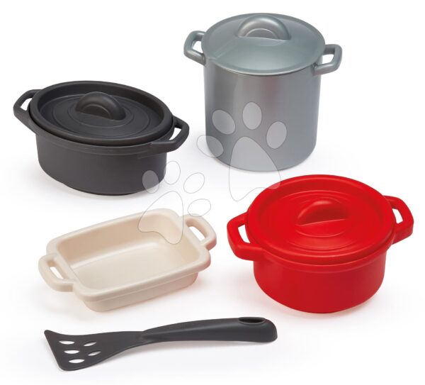 Set hrnců do kuchyňky 100% Chef Écoiffier 8 dílů s plechem na pečení a obracečka od 18 měsíců