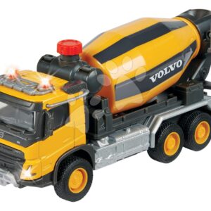 Autíčko stavební míchačka Volvo Truck Cement Mixer Majorette se zvukem a světlem délka 19 cm