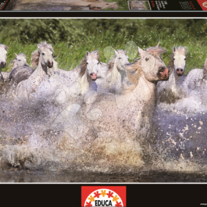 Educa Puzzle Genuine White Camargue Horses 1000 dílků 15988 barevné