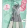 Ergonomické lžičky 1st Age Silicone Spoons Beaba Mineral Grey Sage Green ze silikonu k samostatnému jídlu 4 kusy od 4 měsíců - Image 3