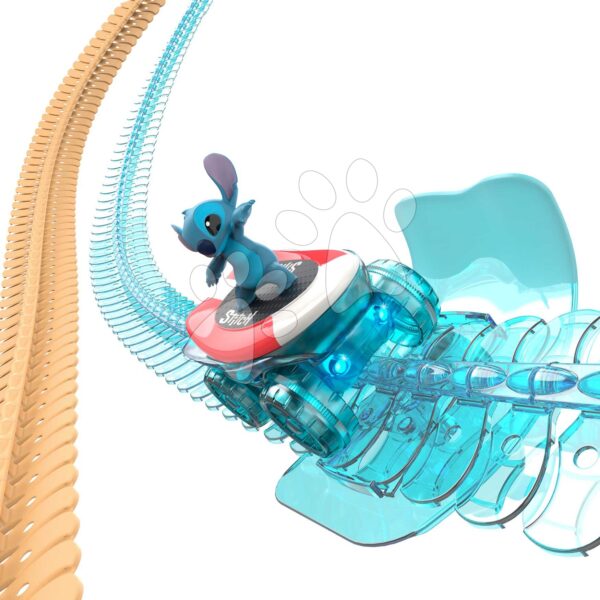 Flexibilní autodráha Flextreme Stitch Set Smoby s elektronickým autíčkem 184 dílů dráhy 4