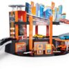 Garáž 3patrová s výtahem Garage Motor City Plus Majorette s rampou autodílnou a 1 autíčko - Image 2