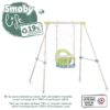 Houpačka s kovovou konstrukcí 120 cm Metal Baby Swing Life Smoby s ochrannou hrazdou a UV filtrem od 6 měsíců – model 2025 - Image 2