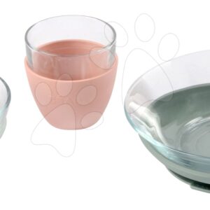 Jídelní souprava ze skla Duralex Eucalyptus Glass Meal Beaba z vysoce kvalitního temperovaného materiálu od 36 měsíců