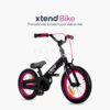 Kolo a odrážedlo 2v1 Xtend Bike Pink smarTrike rozšiřitelný rám z hořčíku s výškově nastavitelným sedadlem a řídítky s přední brzdou od 3 do 7 let - Image 3