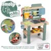Kuchyňka pro zahradníky Mud Kitchen Life Smoby hra s trávou květinami a pískem 15 doplňků s nářadím a nádrží na vodu od 3 let – model 2025 - Image 3