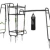 Multifunkční fitness centrum GetSet Powerstation PS610 Exit Toys s boxovacím pytlem bradly lavičkou gymnastickými kruhy a lanem na šplhání - Image 2