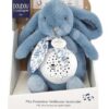Plyšový zajíček Musical Night Light Star Projector Blue Doudou et Compagnie se světlem hudbou a bílým šumem modrý 19 cm od 0 měsíců - Image 2