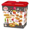 Potraviny do kuchyňky Fast Food 100% Chef Écoiffier pizza hamburgery hranolky a hotdogy 38 doplňků od 18 měsíců - Image 2