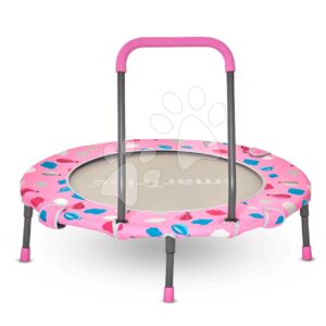 Trampolína Activity Center 3-in-1 Pink smarTrike skládací kulatá s obvodem 92 cm s rukojetí bazénem a 100 ks míčků od 10 měsíců