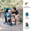 Tříkolka skládací a sklápěcí smarTfold 6v1 smarTrike 300 Plus Blue TouchSteering kompaktní s EVA koly od 10 měsíců - Image 2