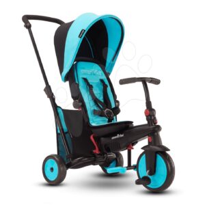 Tříkolka skládací a sklápěcí smarTfold 6v1 smarTrike 300 Plus Blue TouchSteering kompaktní s EVA koly od 10 měsíců