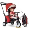 Tříkolka skládací smarTfold 7v1 Stroller Melange smarTrike 500 TouchSteering červená polstrovaná s EVA koly od 9 měsíců jako kočárek - Image 2