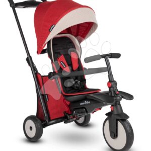 Tříkolka skládací smarTfold 7v1 Stroller Melange smarTrike 500 TouchSteering červená polstrovaná s EVA koly od 9 měsíců jako kočárek