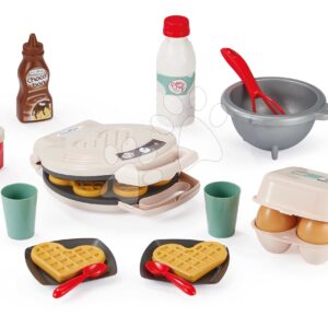 Vaflovač do kuchyňky s přísadami 100% Chef Écoiffier s vaflemi 19 doplňků od 18 měsíců
