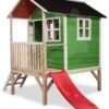 Domeček cedrový na pilířích Loft 300 Green Exit Toys s voděodolnou střechou a skluzavkou zelený - Image 3