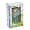 Dřevěná postavička otec se psem Mr. Goodwood Tender Leaf Toys na procházce v pulovru - Image 3