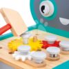 Dřevěné chodítko a vozík s nářadím Robot Trolley BricoKids Janod 38 dílů od 18 měs J06456 - Image 2