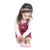 Dřevěný dort s jahodou Rainbow Birthday Cake Tender Leaf Toys 6 kousků se 6 svíčkami - Image 2