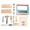 Dřevěný kufřík Tap Tap Tool Box Tender Leaf Toys s pracovním nářadím a zatloukačkou - Image 2