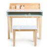 Dřevěný stůl se stoličkou Desk and Chair Tender Leaf Toys s úložným prostorem a 3 odkládací nádobky se zvířátky - Image 3