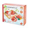 Dřevěný tác s čajovou soupravou Tea Tray Tender Leaf Toys 12dílná souprava s čajníkem a koláči - Image 2