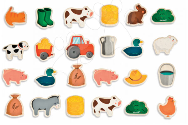 Janod dětské magnetky Farm Magnets 08157
