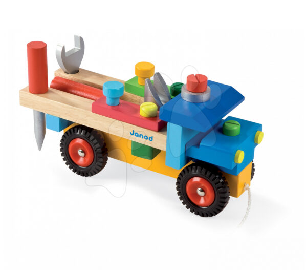 Janod dřevěné auto Redmaster Bricolo 05022 modré