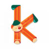 Janod dřevěné písmeno Clown Letter K 04552 oranžové - Image 2