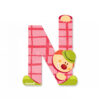 Janod dřevěné písmeno Clown Letter N 04555 modré zelené oranžové růžové - Image 2