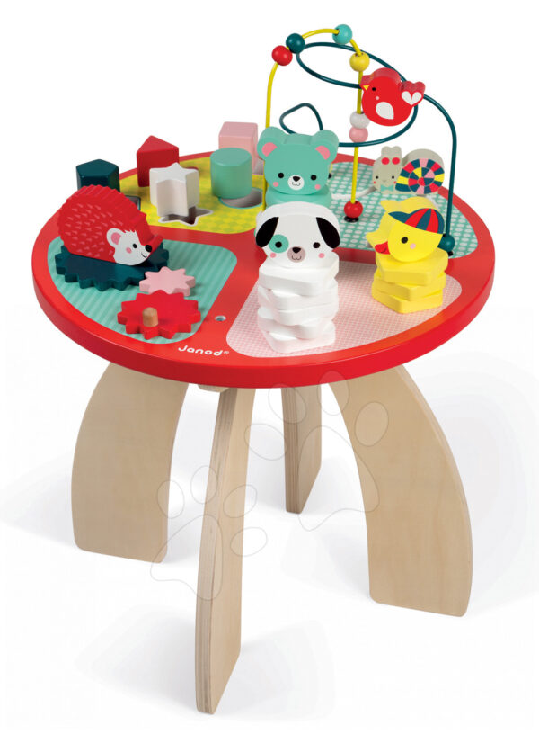 Janod dřevěný didaktický stůl pro děti Baby Forest 08018