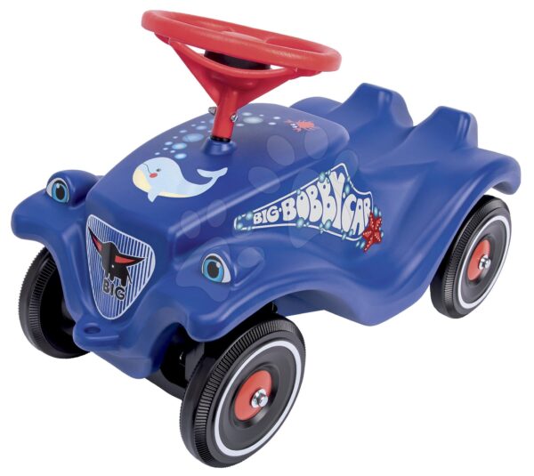 Odrážedlo auto Bobby Car Classic Ocean BIG modré se zvukem a nálepkami mora od 12 měsíců