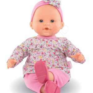 Panenka Louise Floral Mon Grand Poupon Corolle 36 cm s modrýma mrkacíma očima od 24 měsíců