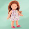 Panenka Mini Corolline Rosy Les Trendies Corolle s hnědýma očima a žluté kytičky na šatech 20 cm od 3 let - Image 3