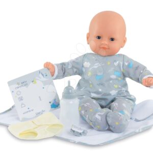 Panenka novorozenec My New Born Child Mon Grand Poupon Corolle 36 cm s modrýma mrkacíma očima od 24 měsíců