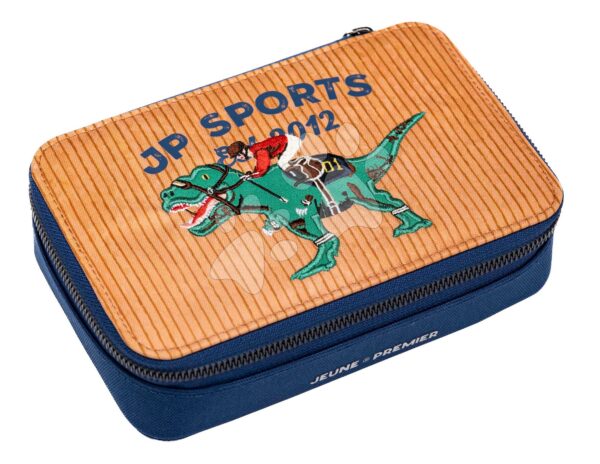 Školní penál Pencil Box Filled Polo Dino Jeune Premier ergonomický luxusní provedení 20*7 cm